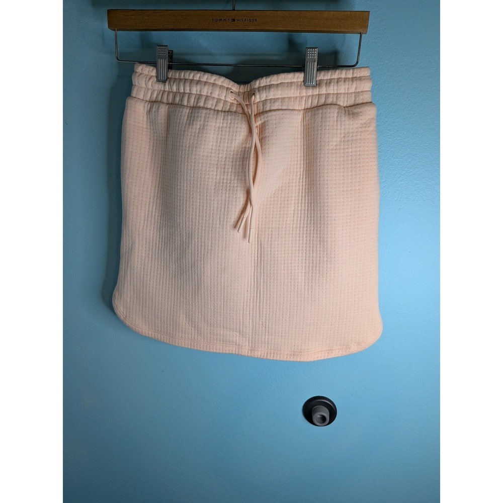 Mono B Peach Waffle Knit Skort KP11855 Womens Medium Textured Athletic Skirt